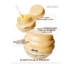 Stacked Lip Mask pots with tested results for moisture, lip barrier support and smoother lips