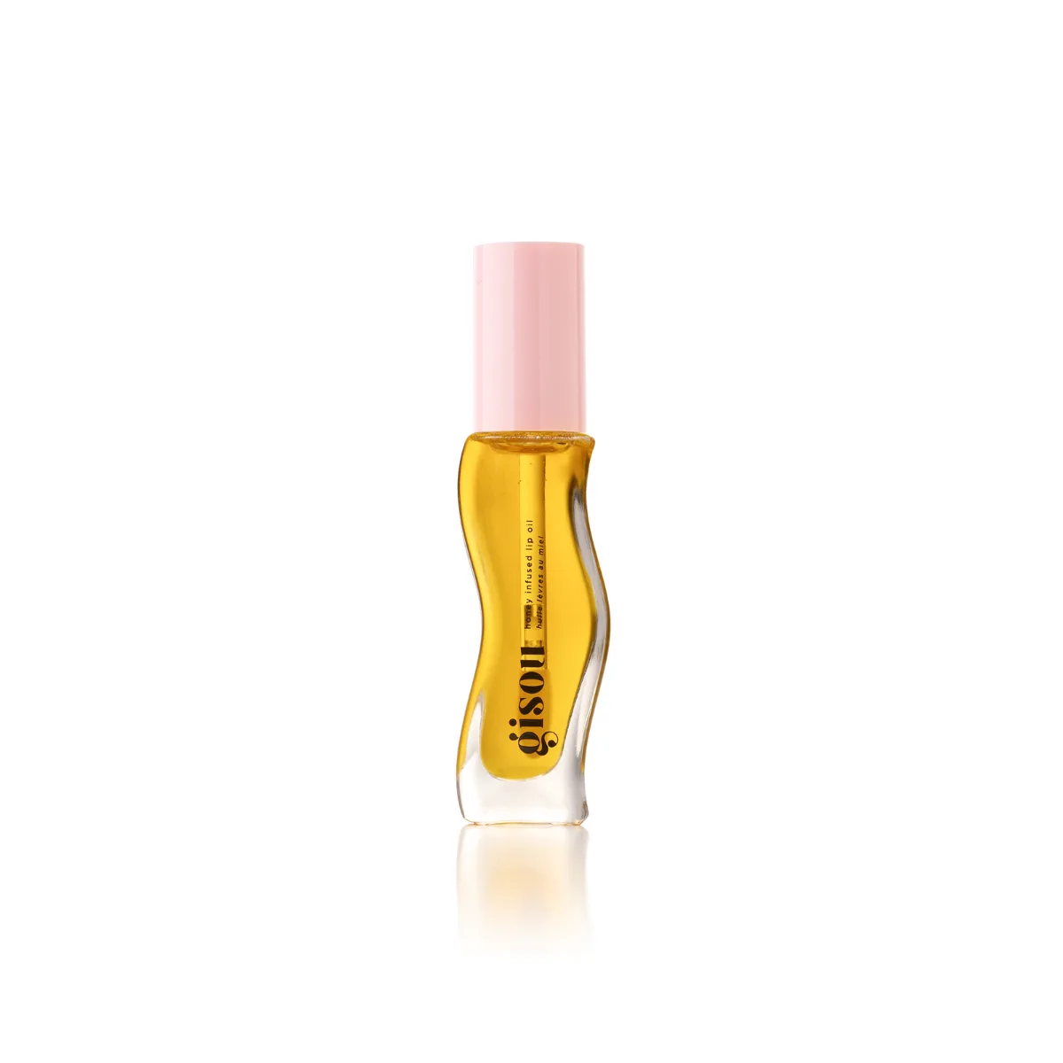 Gisou Honey Infused Lip Oil in Honey Gold, a clear golden shade
